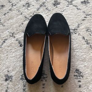 JCrew Black Suede Cora Loafers - 9.5 NWOT